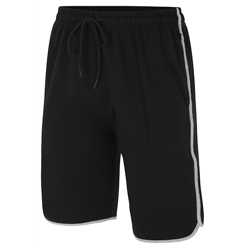 KAM Jersey Gym Shorts Black